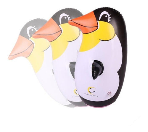 Mono Porfiado Inflable Grande 91cms Boxeo Niños Pingüino - Spacemarket
