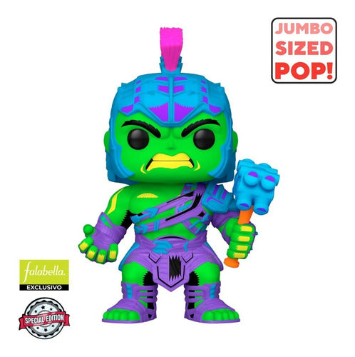 Funko Pop Hulk Gladiator Jumbo Marvel Blacklight (907) - Spacemarket