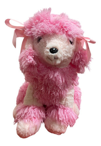 Peluche Perro Poodle Rosado Kawaii Grande 40 Cm - Spacemarket