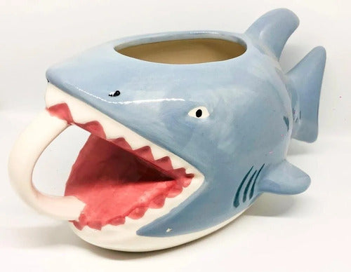 Tazón Taza Tiburón 3d Café Té Cerámica Pez Mar - Spacemarket