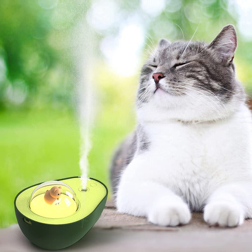 Humificador Diseño De Gato Palta Con Luz Hogar Decoración