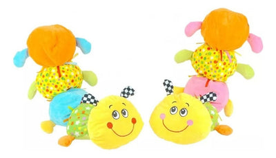 Peluche Oruga 55 Cm Sonajero Sensorial Niños Infantil - Spacemarket