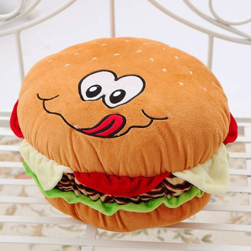 Peluche Hamburguesa Divertida 25 Cm - Spacemarket