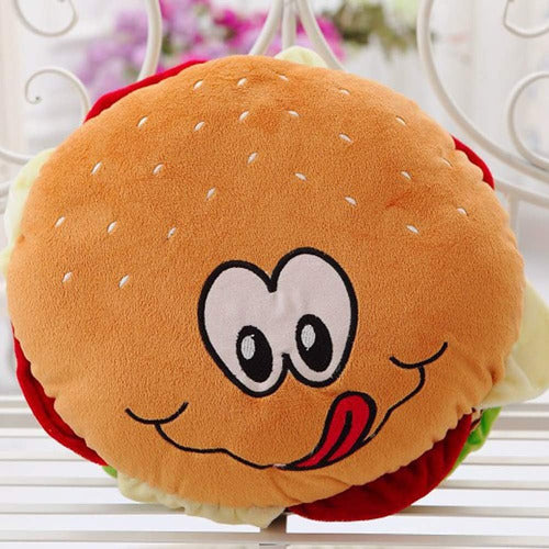 Peluche Hamburguesa Divertida 25 Cm - Spacemarket