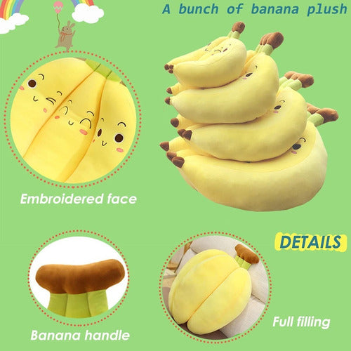 Peluches Juguete Platano Banana Felpa Tamaño Xl 40 Cm - Spacemarket