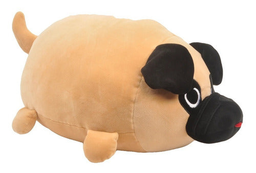 Peluche De Perro Pug Felpa Grande 50 Cm Kawaii - Spacemarket