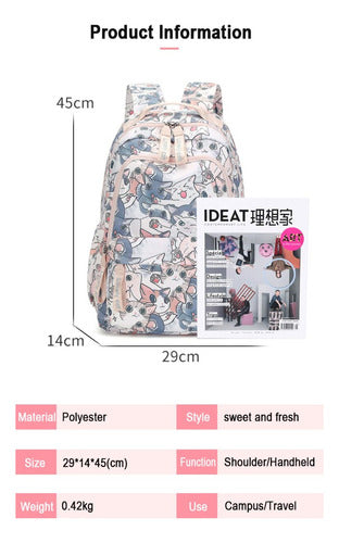 Mochila Multiuso Diseño Gato Kawaii 45 Cm - Spacemarket