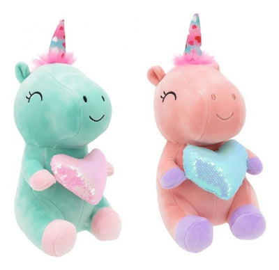 Unicornio Peluche Felpa Suave Corazon Kawaii 30 Cm - Spacemarket