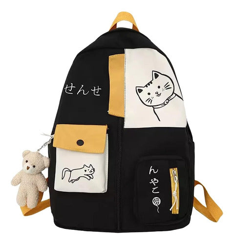 Mochila Kawaii Diseño Gato 45 Cm - Spacemarket