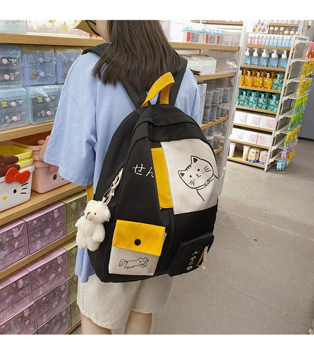 Mochila Kawaii Diseño Gato 45 Cm - Spacemarket