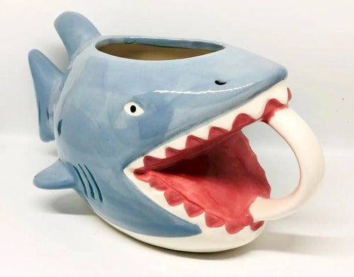 Tazón Taza Tiburón 3d Café Té Cerámica Pez Mar - Spacemarket