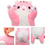 Peluche Almohada Tubular Gato 50 Cm Kawai Felpa - Spacemarket
