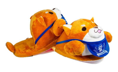 Pantuflas Perro Shiba Inu Kawaii Adulto - Spacemarket