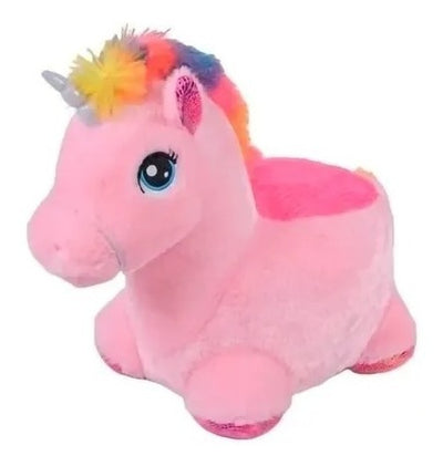 Peluche Puff Felpa Unicornio 50 Cm - Spacemarket