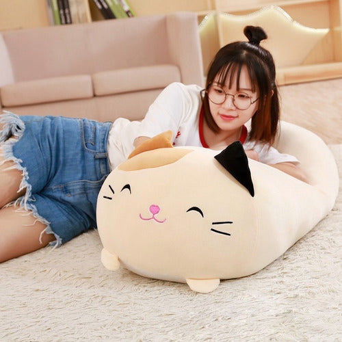 Peluche Gato Grande 60 Cm Kawaii - Spacemarket