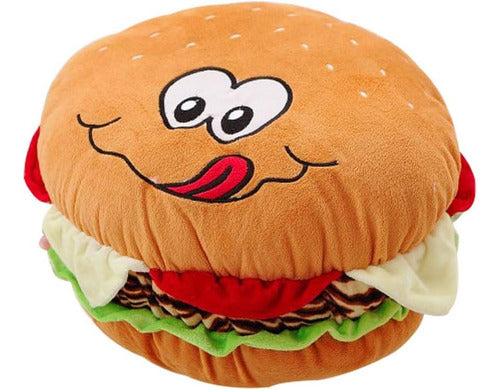 Peluche Hamburguesa Divertida 25 Cm - Spacemarket