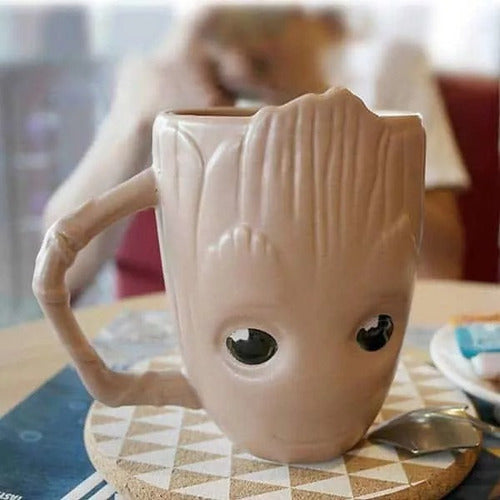 Taza Mug Ceramica 3d Baby Groot Guardianes 400 Ml