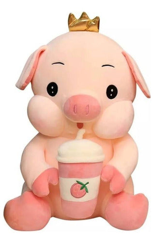 Peluche Chancho Cerdito Felpa Suave Kawaii 35 Cm