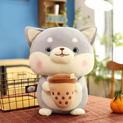 Peluche Perro Shiba Inu Con Taza Kawaii - Spacemarket