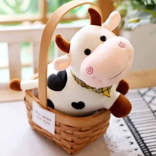 Peluche Vaca Vaquita Kawaii 25 Cm - Spacemarket