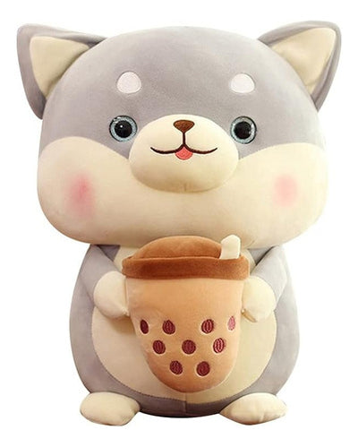 Peluche Perro Shiba Inu Con Taza Kawaii - Spacemarket