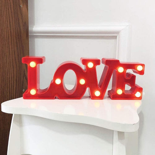 Lámpara Led Decorativa 3d Love - Spacemarket