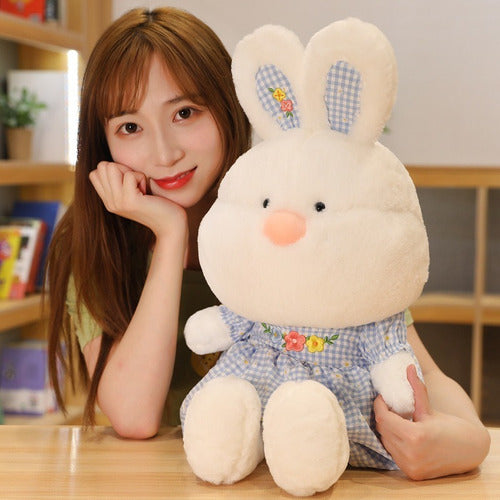 Peluche Conejo Grande Kawaii Con Falda 55 Cm - Spacemarket