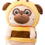 Peluche Perro Pug Kawaii Con Disfraz 35 Cm - Spacemarket