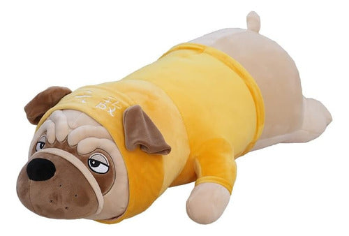 Peluche Perro Pug Con Traje Grande 50 Cm Kawaii