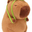 Peluche Capibara Felpa Grande 35 Cm Con Mochila Tortuga - Spacemarket