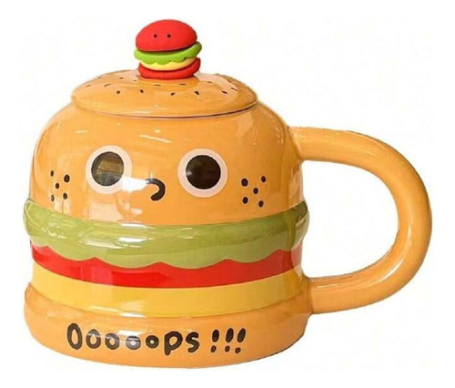 Taza Mug Forma Hamburguesa Kawaii