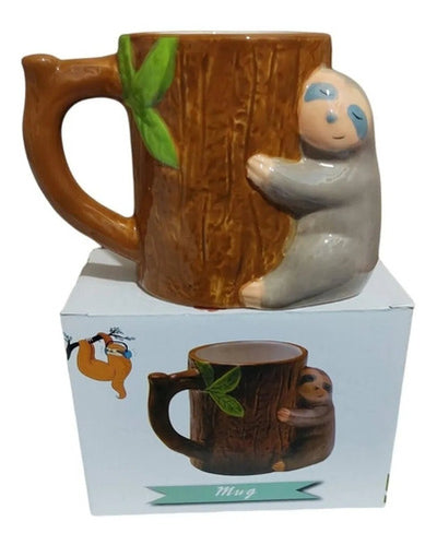 Taza Mug Perezoso 3d Kawaii Con Caja - Spacemarket