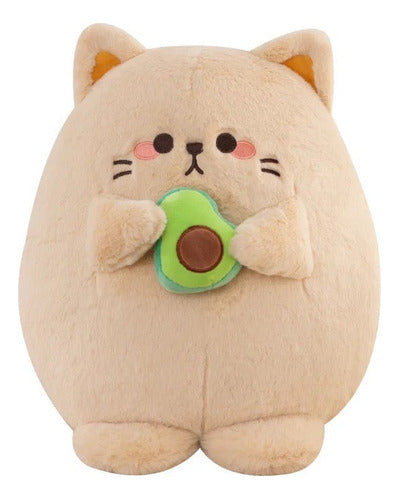 Peluche Gato Palta Aguacate Kawaii Felpa 20 Cm